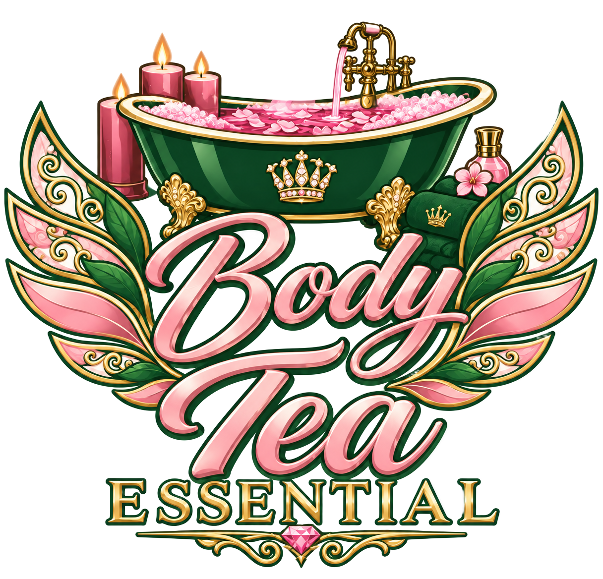 Body Tea Set (Aloe Shower Gel & Blessed Body Oil) — original website product artwork.
